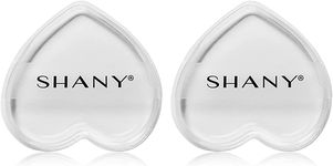 SHANY Stay Jelly Silicone Sponge - Clear & Non-Absorbent Makeup Blending Sponge for Flawless Application with Foundation - HEART (Pack of 2)