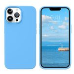 BENTOBEN Tough Mobile Phone Case for iPhone 13 Pro, Soft Silicone Gel Rubber Bumper Microfiber Lining Hard Back Shockproof Protective Phone Cover for iPhone 13 Pro 6.1'', Cyan Blue