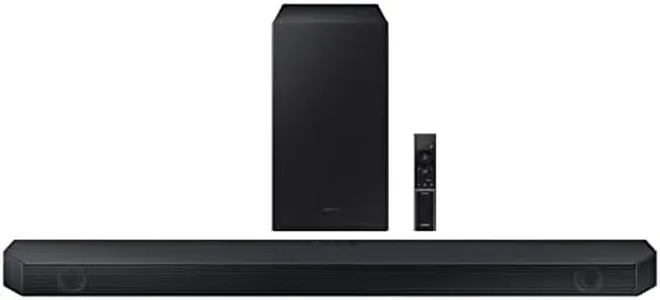 SAMSUNG HW-Q600C 3.1.2ch Soundbar w/Dolby Audio, Q-Symphony, Adaptive Sound, HDMI eARC, Game Mode Pro, Bluetooth, Acoustic Beam, Tap Sound