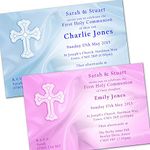 First Holy Communion Personalised Invitations & Envelopes - Church Cross (click customize for prices)