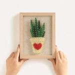 RM Studio DIY String Art Kit with All Necessary Accessories and Frame for Kids Students, Adult Crafts Kit, Home Wall Decorations Unique Gift (Rainbow) (Aloe)