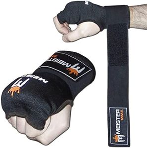 Meister Padded ProWrap Hand Wrap Gloves (Pair), Black, Large/X-Large