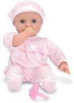 Melissa & Doug Mine to Love Jenna 12" Soft Body Baby Doll With Romper, Washable Doll Accessories, First Baby Dolls For Toddlers 18 Months And Up