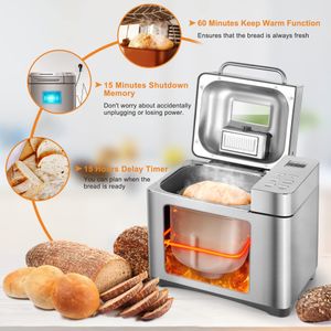 KITCANIS 19-in-1 Bread Maker – Multifunctional Automatic Bread Machine