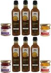 WOW Cooking Oils Certified Virgin Wood Pressed Yellow Mustard Seed Cooking Oil Oil 925 ml x 6 Combo (5550 ml) With Free 4 Varieties Raw Forest Honey
