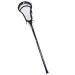 CAKLOR Lacrosse Complete Attack/Midfield Stick with Shaft & Head Mens-1 Stick,Black and White Soft net