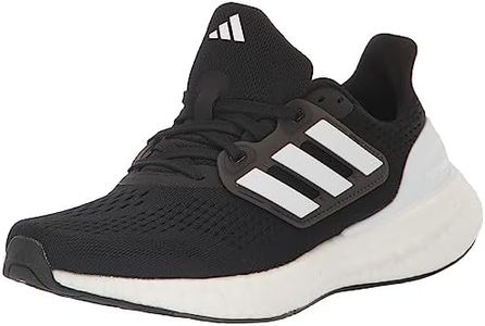 adidas Men's Pureboost 23, Black/White/Carbon, 12
