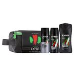 Lynx Africa Retro Limited Edition Trio Anti-Perspirant Deodorant for Men 48 hr Fragrance & Body Spray with Shower Gel with Wash bag Gift Set For Men 3 piece