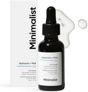 Minimalist 2% Hyaluronic Acid + PGA Serum for Intense Hydration, Glowing Skin & Fine Lines | Daily Hydrating Face Serum For Women & Men with Dry, Normal & Oily Skin | 30 ml