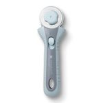 Missouri Start Rotary Cutter, 45mm Blade, Rolling Cutter Tool for Quilt Appliques and Cutting Fabrics, Essential Quilting and Sewing Supplies for DIY Craft Projects