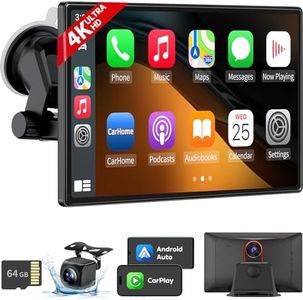 9" Wireless Apple CarPlay Android Auto Screen - 4K Dash Cam, GPS Navigation, HD Touchscreen, AirPlay, 1080P Backup Camera, Car Stereo - by Jataza