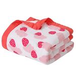 JUST GOODS 6 Layers Muslin 100% Cotton Soft Blanket for Kids | All Seasons Multipurpose Crib AC Quilt Wrap | Newborn Toddler Products | Boys, Girls, Unisex Baby Shower Gifts | 110x110 CM 【Pink】