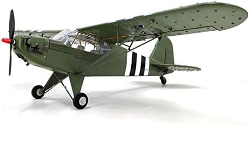 WOWOBONTOY RC Plane, 1/16 WWII Piper J-3 CUB RC 4CH Brushless Fixed-Wing Aircraft Model with Gyro Stabilization, Outdoor RC Airplane for Beginner (RTF Version)