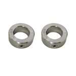 AZSSMUK 1" Shaft Collar Lock Collar Clamp Stainless Steel Set Screw,2-Piece