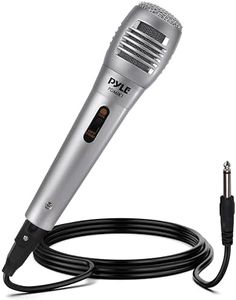 Pyle Wired Dynamic Microphone - Professional Moving Coil Unidirectional Handheld Mic with Built-in Acoustic Pop Filter, Rugged Construction, Steel Mesh Grill, 6.5 ft XLR Audio Cable Wire - PDMIK1