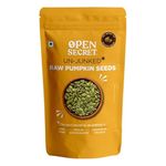 Open Secret Pumpkin Seeds | 500g | Pumpkin Seeds for Eating, Raw Pumpkin Seed, Diwali Gifts, Healthy Snacks, Rich in Antioxidant & Protein Rich Seeds, Rich in Fibre, No Preservatives (Pack of 1)