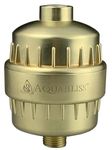 AquaBliss High Output Revitalizing Shower Filter - Reduces Dry Itchy Skin, Dandruff, Eczema, and Dramatically Improves The Condition of Your Skin, Hair and Nails - Matte Gold (SF100-GD)