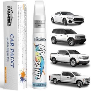 FIXEZPRO Oxford White(YZ/Z1/M6887) Touch Up Paint for Ford, Car Paint Scratch Repair Remover Pen Color Exact Match, Quick and Easy Fix Automotive Chips and Nicks Scuff