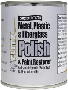 Flitz Metal Polish and Cleaner Paste, Also Works on Plastic, Fiberglass, Aluminum, Jewelry, Sterling Silver - Headlight Restoration and Rust Remover - Made in The USA - 1 LB