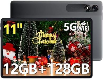 Blackview Android Tablet with Gemini Ai 3.0, Tablet 11 inch with 12GB+128GB/2TB TF, 5G WiFi Tablets, Octa-core CPU, 8200mAh/Fast Charge,120HZ/13MP+8MP Ai Camera/Face ID, Gray
