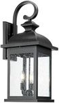 FEMILA 26" Outdoor Wall Light, Large Exterior Wall Light Fixtures, 3 Light Outdoor Wall Lantern Porch Lights for Entryway, Patio, Garage, Doorway, Matte Black Finish, E12 Base, 4FD54B-L BK