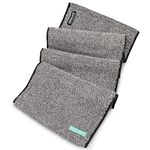 FACESOFT Biodegradable Towel - Yoga Towel (10 x 38 in) - Infused with Charcoal to Detox Skin or 100% Super Soft Cotton - Hypoallergenic, Anti-Bacterial, Absorbent, Eco-Friendly, No Plastic Microfiber