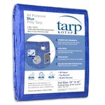 Kotap 10-ft x 10-ft General Purpose Blue Poly Tarp, Item: TRA-1010