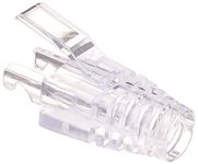 Seth Enterprises (50 Pcs Pack) RJ45 transparent boots cap for cat6 pass through connector