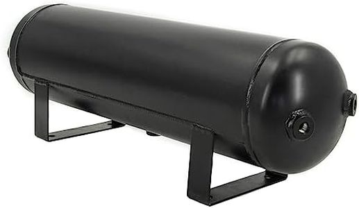 ZHSYMX 4 Gallon (15 Liter) Compressed air Storage Tank air Ride Receiver Tank for Air Ride Suspension Car Train Truck Horn Black