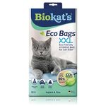 Biokatʼs Eco Bags XXL - Cat litter tray liner bags for hygienic litter disposal - 1 pack (1 x 12 bags)