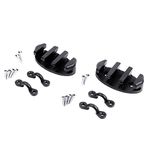 Mxeol Boat Zig Zag Canoe Kayak Cleats W/Pad Eyes Black Nylon