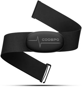 COOSPO Heart Rate Monitor Chest Strap, Bluetooth ANT+ Heart Rate Monitor Chest Sensor with 400H Battery, HRM Works with Strava/Wahoo Fitness/Polar Beat/Peloton/DDP Yoga App