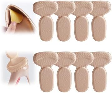 8 PCS Anti-Slip Heel Liners Soft Cushion Heel Protector Pads for Women Men Shoes,Improved Shoe Fit and Comfort,Stop Heel Slip and Blister Apricot