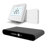 LavaTap – Heatmiser Neo Air V3 Smart Wireless Thermostat Heating Control Bundle with RF Switch V2, Neo Hub Gen 2 and Desk Stand – Multi Zone Programmable Thermostat Kit