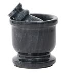 Radicaln Mortar and Pestle Set - Black Palm Size 2.5" Portable Handmade Marble Mortar and Pestle | Marble Kitchen Accessories for Indian Spices and Seasonings Set, Altar Supplies and Grinding Spices