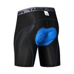 CICIGOGO Men's Cycling Underwear Padded Cycle Shorts Men's Bike Bicycle Shorts, Mountain Biking Pants (M, Blue)