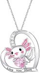 M&Ostyle Cute Axolotl Necklace for Girls Boys Crystal Pendant Necklaces Gifts Jewelry Gifts for Girls Daughter Boys Son Granddaughter Niece Birthday Christmas Graduation Gift