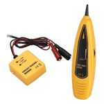 PTE Wire Tracer & Circuit Tester - Tone Generator and Probe Kit - Find & Trace Wires and Cables, Test Circuit Continuity, Network Telephone Lines - Features Alligator Clips & RJ-11 Plug