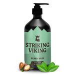 Striking Viking Beard Wash 17 oz Tea Tree with Biotin Scent - Beard Shampoo for Men - Deep Cleansing for all Beard Types - Beard Wash Tea Tree - Scent Free Beard Wash