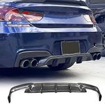 MCARCAR KIT Carbon Fiber M6 Rear Diffuser for BMW 6 Series 2013-2018 F06 F12 F13 640i 650i M Sport M6 Customized Lower Bumper Lip Spoiler Body Kit (Carbon Fiber)