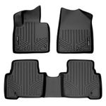 MAXLINER A0114/B0114 Floor Mats for Hyundai Santa Fe, 2013-2017, 2 Row Set, Black