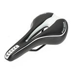 BigTron Comfortable MTB Saddle Cycling Seat with Cushion for Offroad travels Black+White