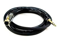 Monoprice 6ft Premier Series XLR Female to 1/4in TRS Male Cable, 16AWG (Gold Plated)