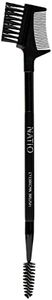 Natio Eyebrow Brush - 3 Head Brow & Eyelash Makeup Brush - Eyebrow Comb & Spoolie - Vegan Friendly