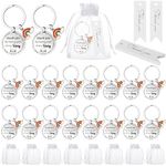 48Pcs Teacher Gifts Keychain Thank You for Being Part of My Story Keyring with Organza Bags and Thank You Card Teacher Appreciation Gift for Birthday Graduation Christmas Thanksgiving Present