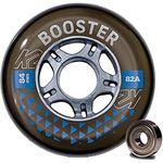 K2 Skates Booster 84 mm 82A 8-Wheel Pack W ILQ 7 - Black - 30F3010