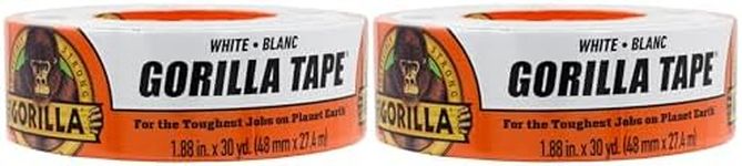 Gorilla Tape, White Duct Tape, 1.88