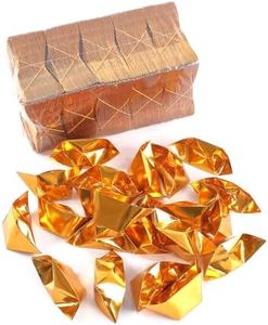Aimela DIY Tomb-Sweeping Paper Ingot Accessory - DIY Paper Ingot Ancestor Blessing Supplies Manual - Gold & Silver Accessories Sacrificial Supplies (1000pcs)