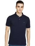 Allen Solly Men Regular Fit Polo (AMKP317G04250_Indigo Melange_Medium_Indigo, Melange_M)