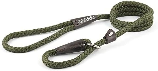 Ancol Heritage Nylon Rope Slip Lead, 1.5 m Length x 8 mm Width, Green